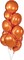 30pcs 18 Inch Orange Round Mylar Foil Balloons – Self-Sealing Helium Supported Balloons for Halloween, Graduation, Thanksgiving, Fall & Party Decorations
